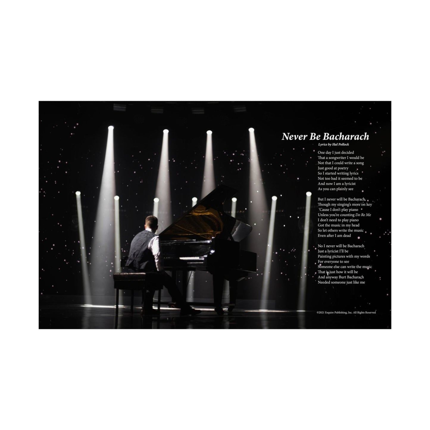 Never Be Bacharach — Lyric Art Print (Matte Paper)