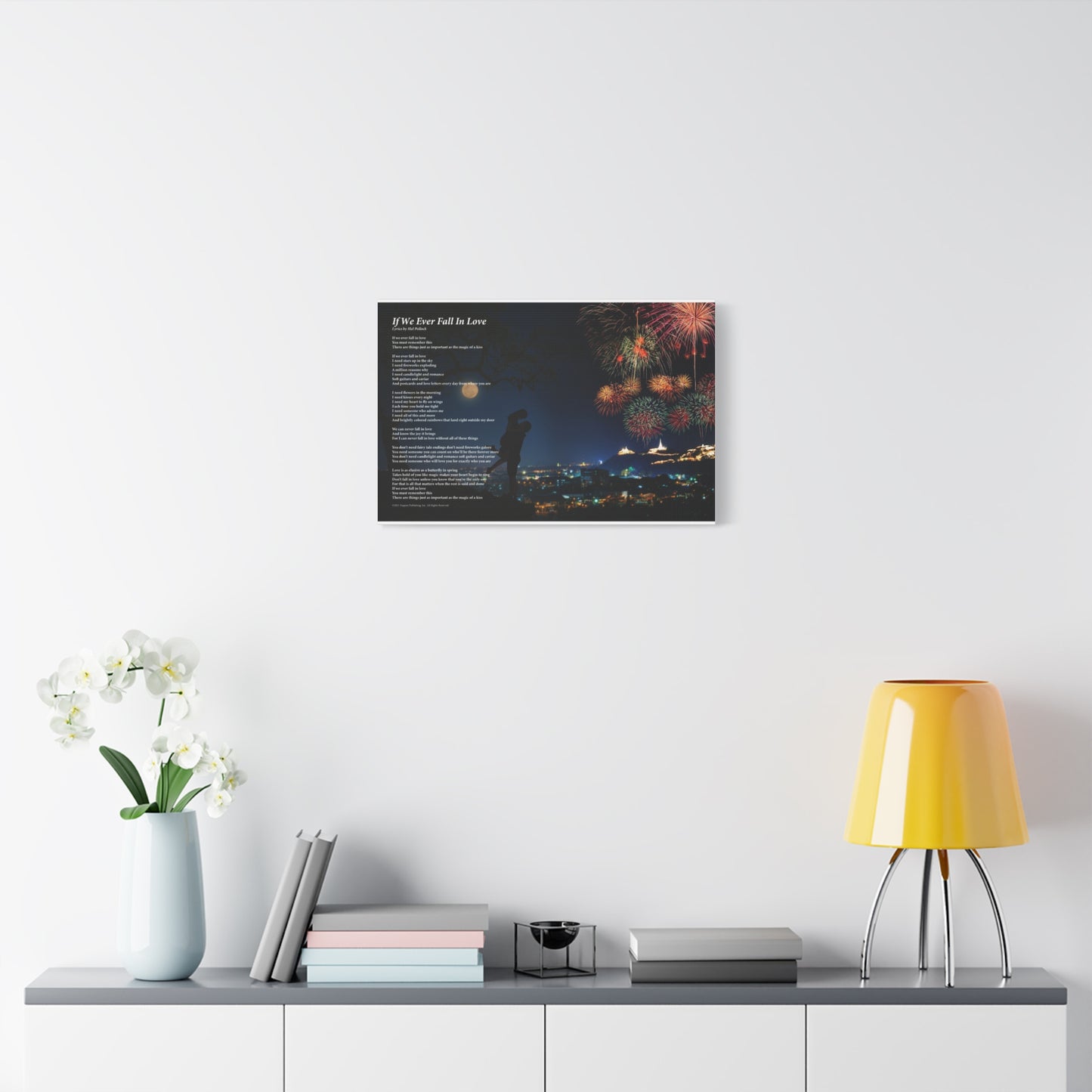 If We Ever Fall In Love — Lyric Art Print (Canvas)