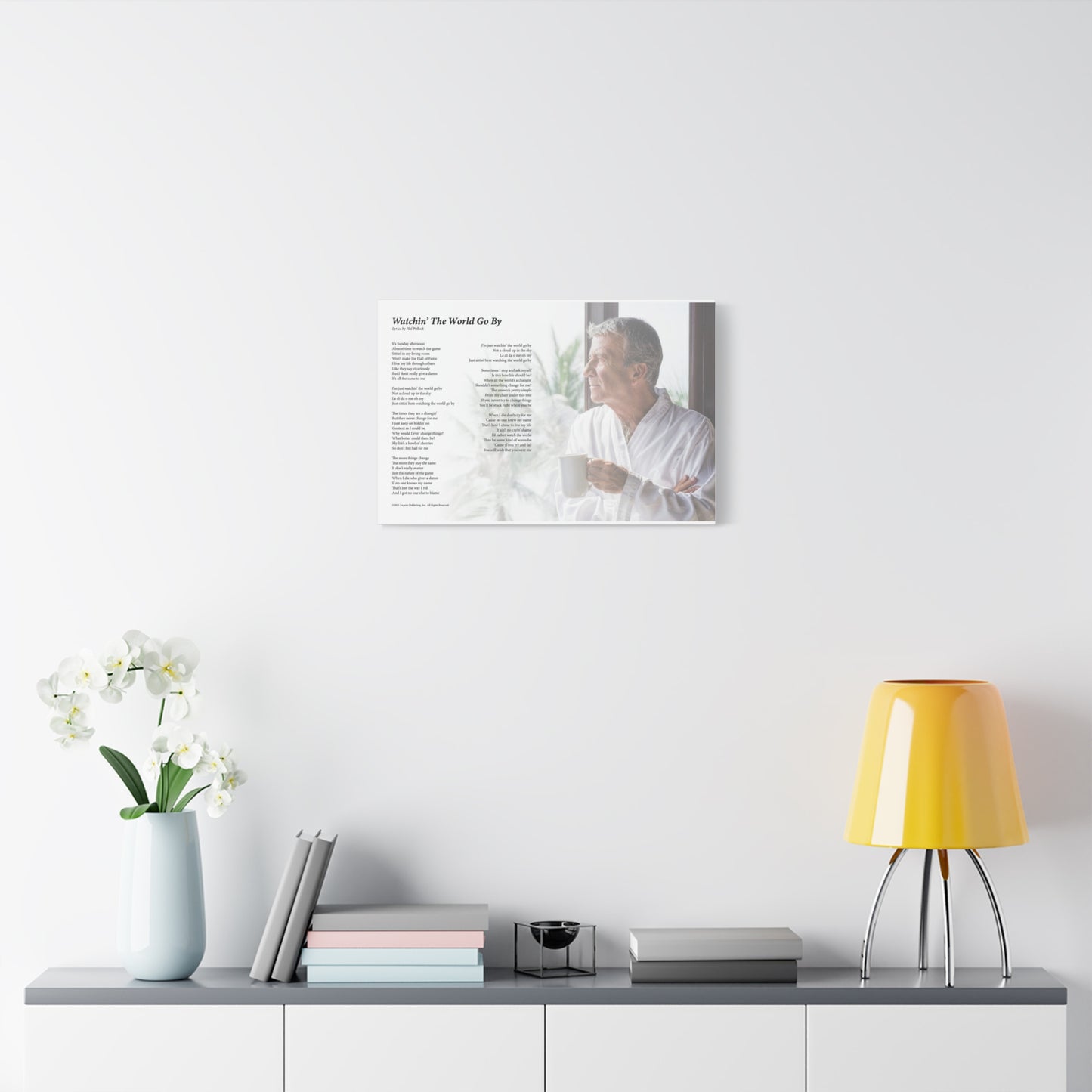 Watchin' The World Go By — Lyric Art Print (Canvas)