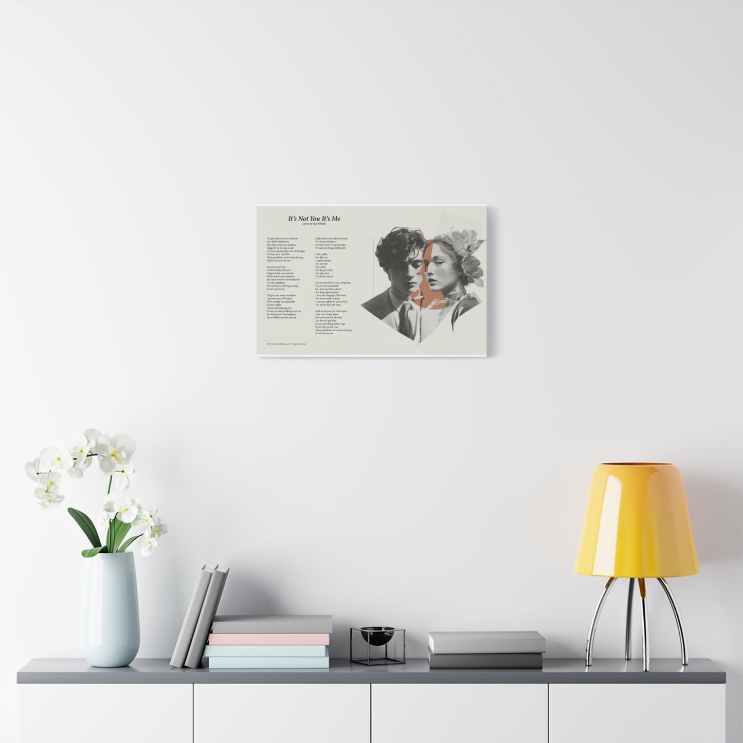 It's Not You It's Me — Lyric Art Print (Canvas)