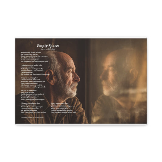Empty Spaces — Lyric Art Print (Canvas)