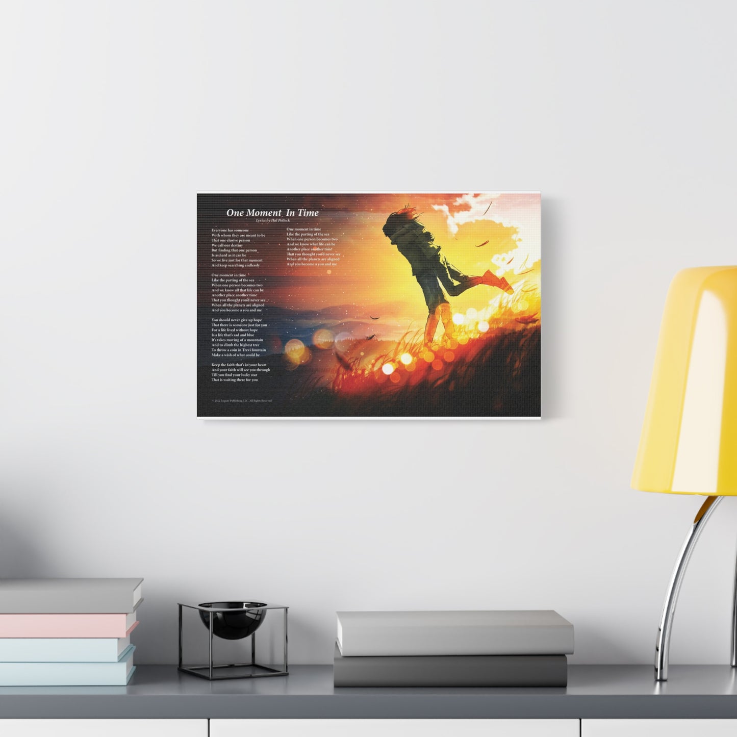 A Moment In Time — Lyric Art Print (Canvas)