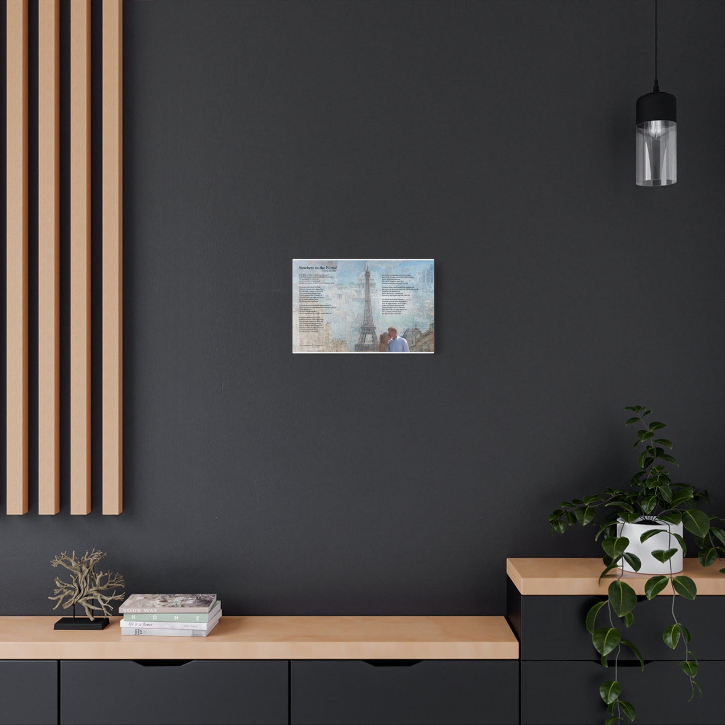 Nowhere In The World — Lyric Art Print (Canvas)