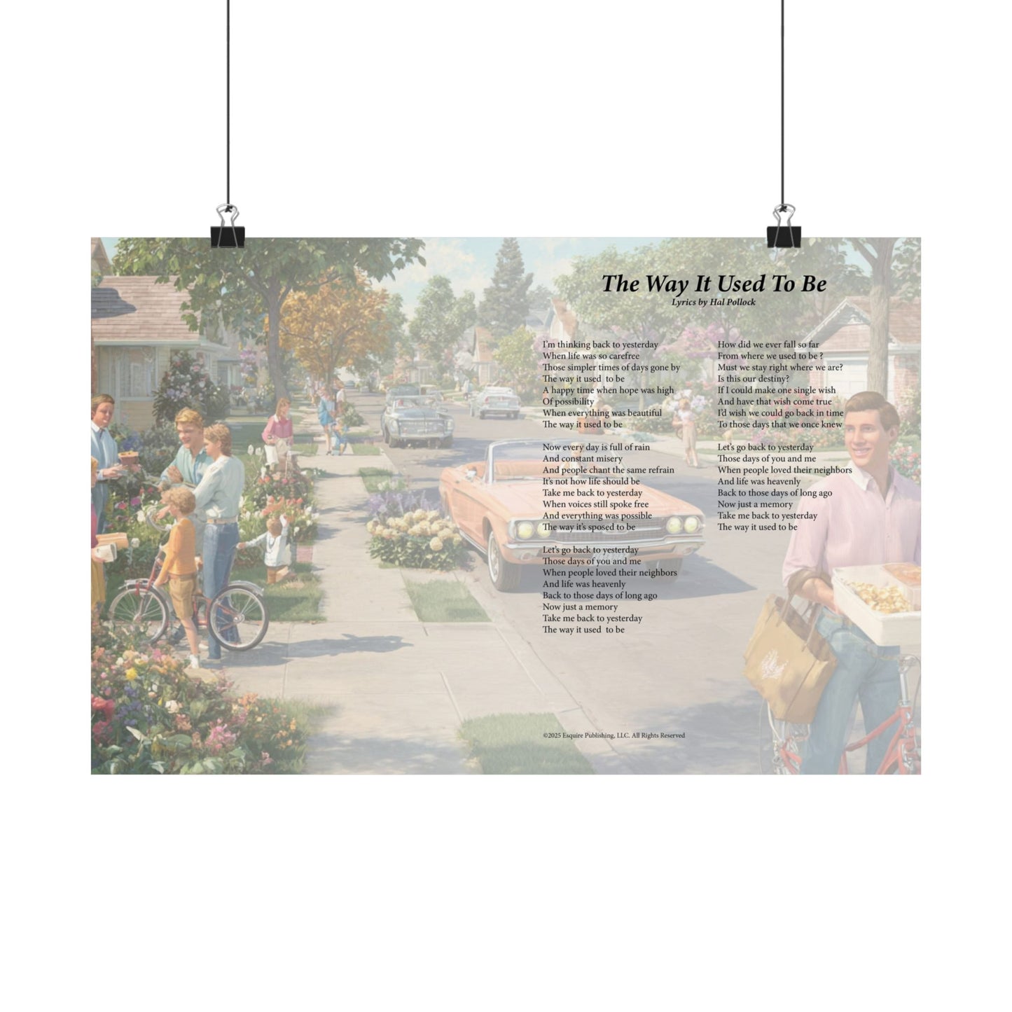 The Way It Used To Be — Lyric Art Print (Matte Paper)