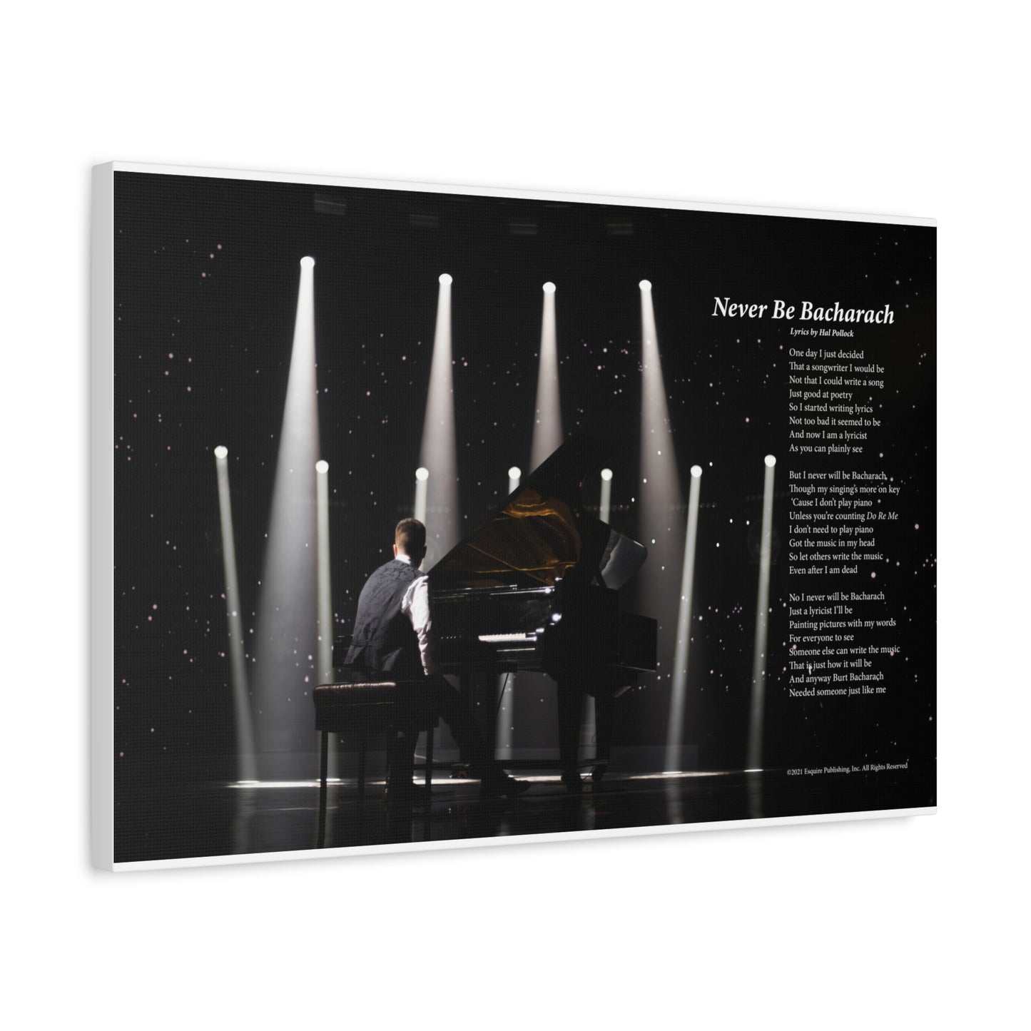 Never Be Bacharach — Lyric Art Print (Canvas)