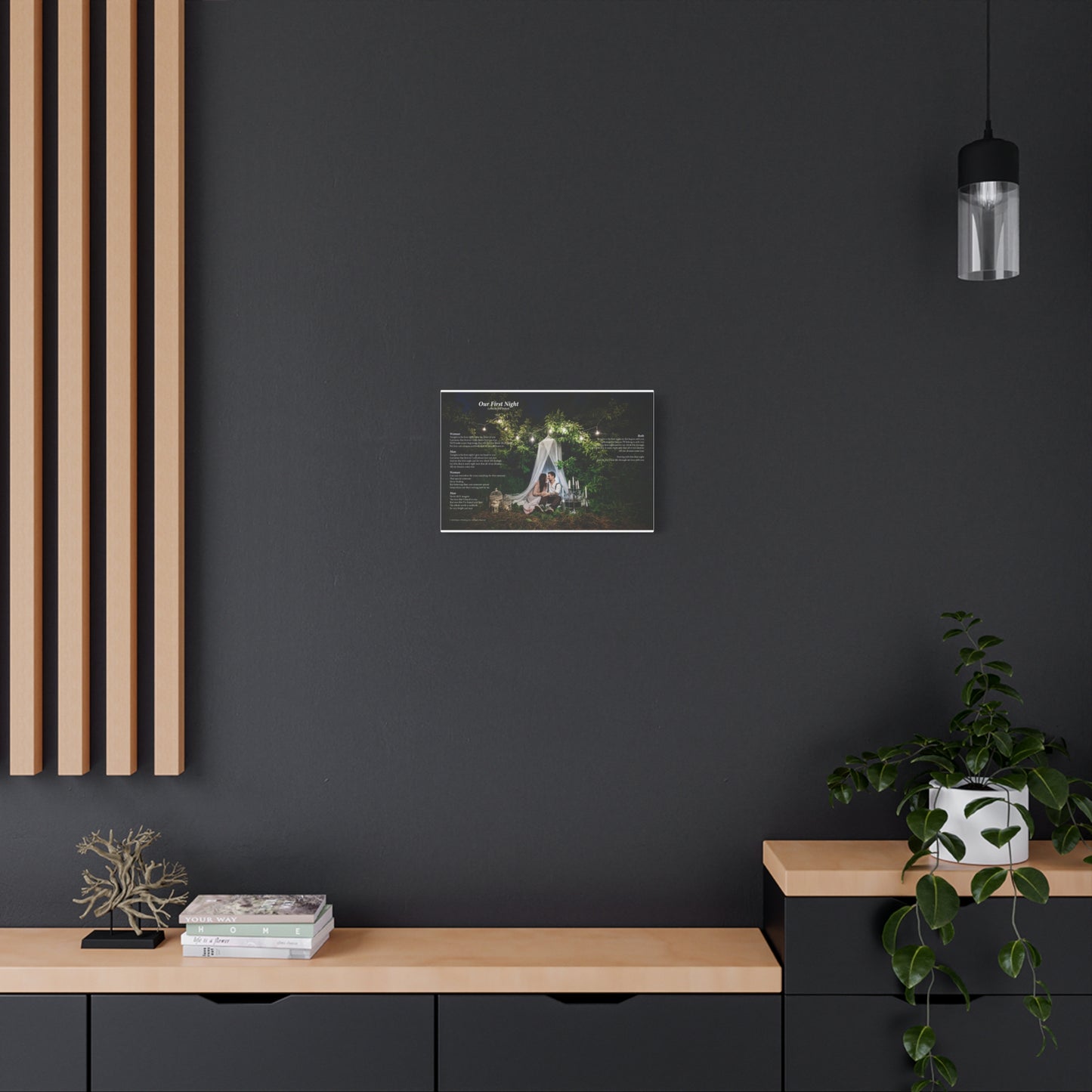 Our First Night — Lyric Art Print (Canvas)