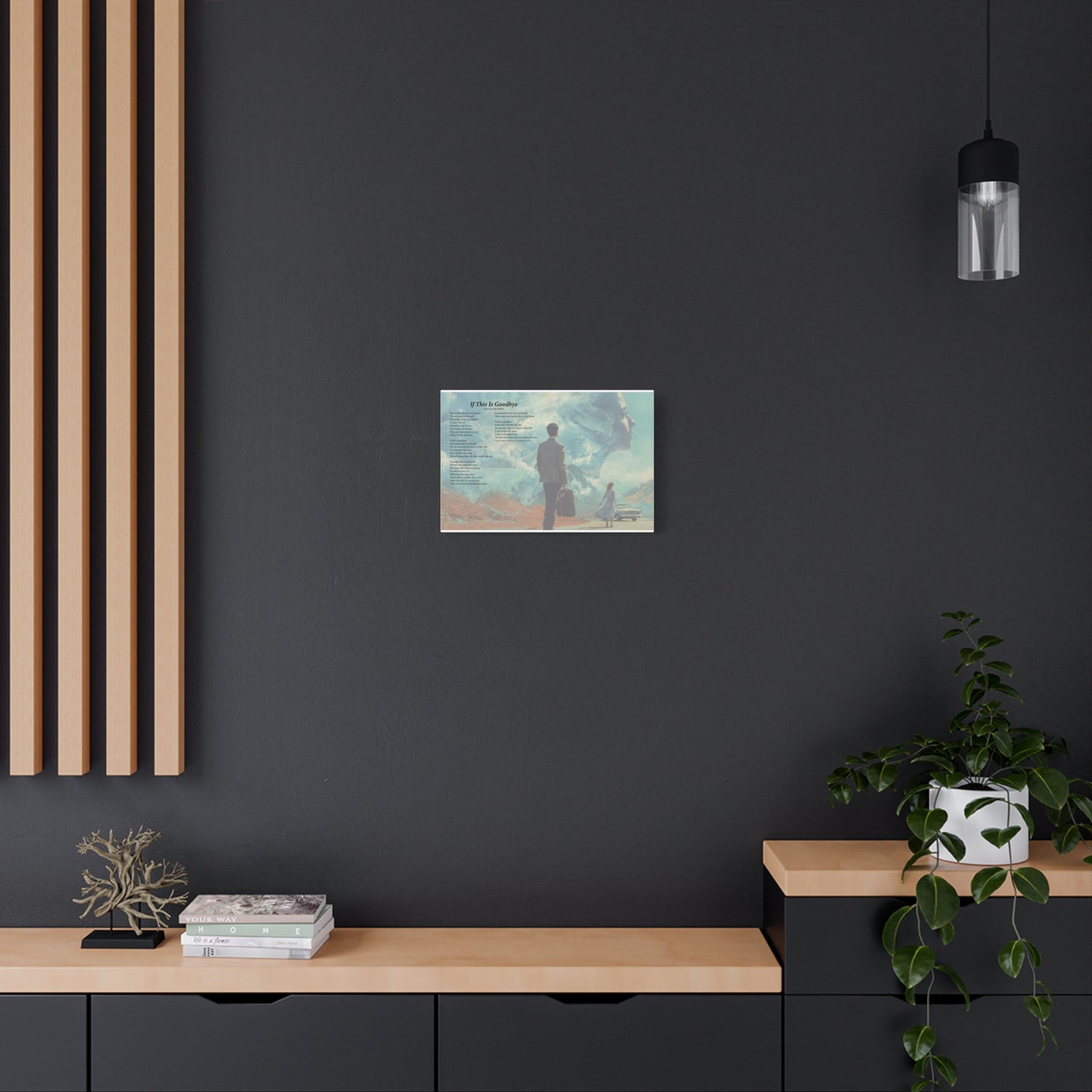 If This Is Goodbye — Lyric Art Print (Canvas)