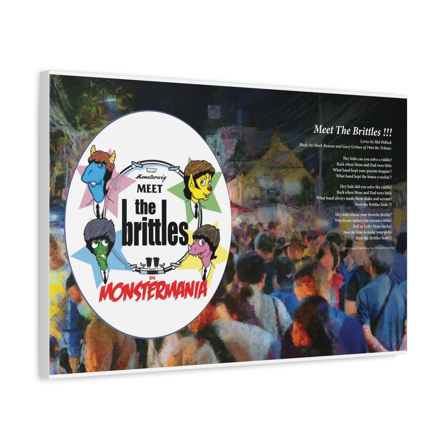 Monstermania — Lyric Art Print (Canvas)