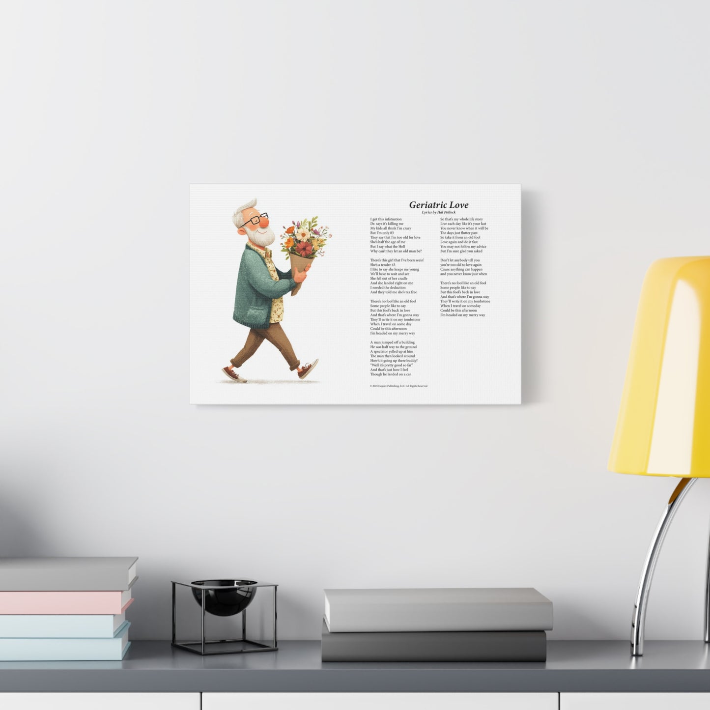 Geriatric Love — Lyric Art Print (Canvas)