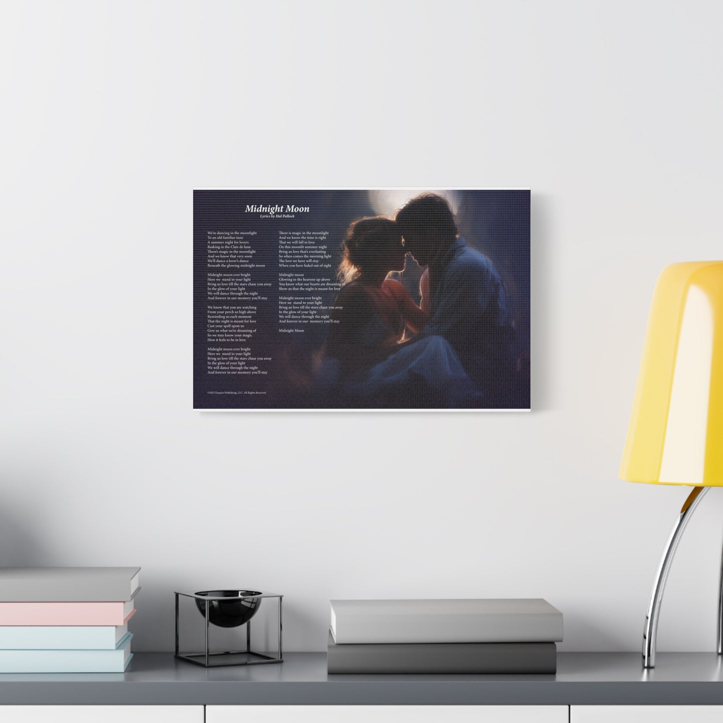 Midnight Moon — Lyric Art Print (Canvas)