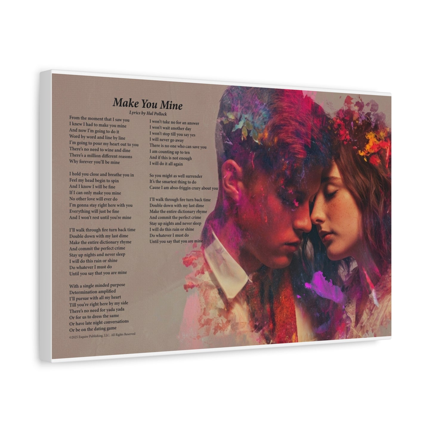 Make You Mine — Lyric Art Print (Canvas)