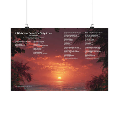 I Wish You Love — Lyric Art Print (Matte Paper)
