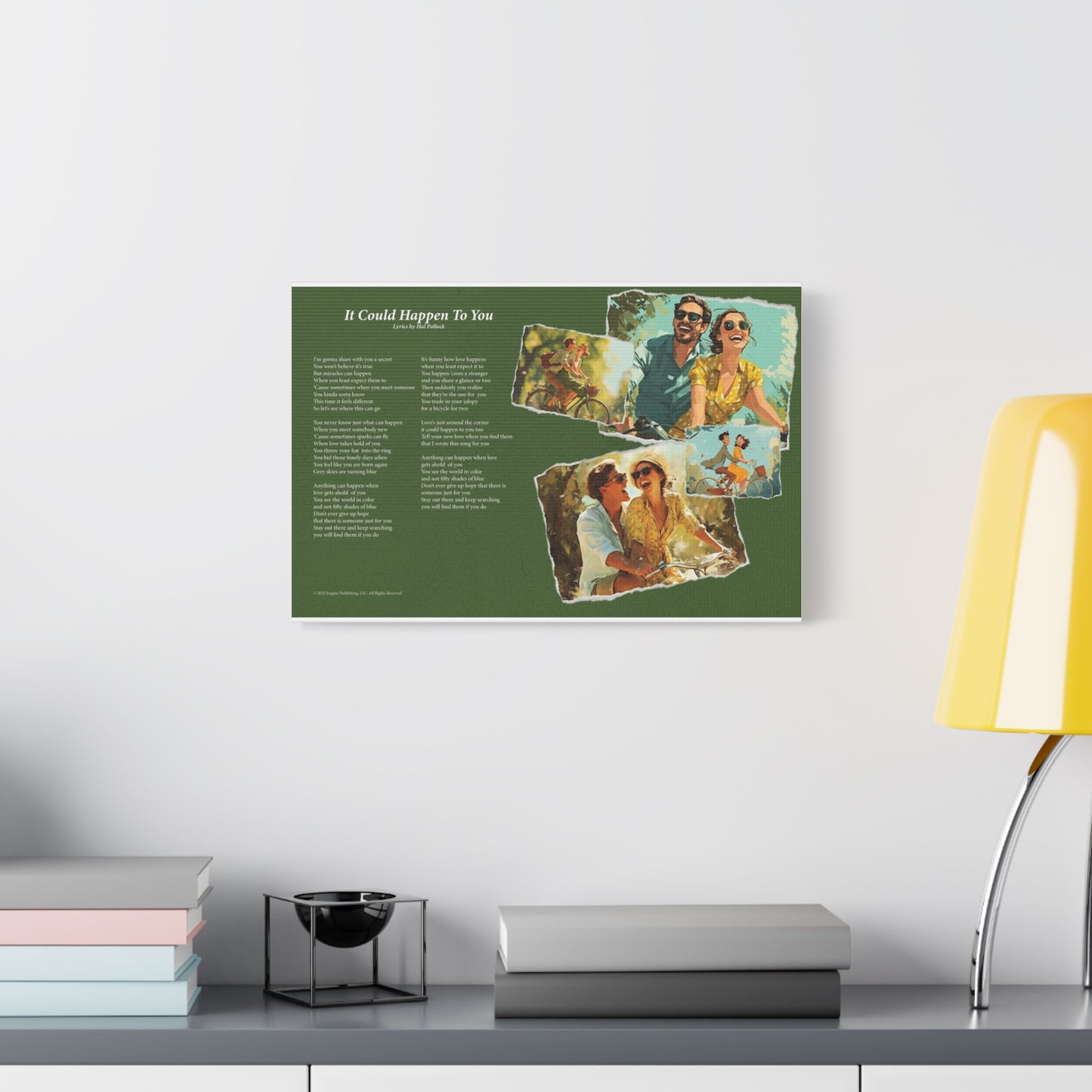 It Could Happen To You — Lyric Art Print (Canvas)