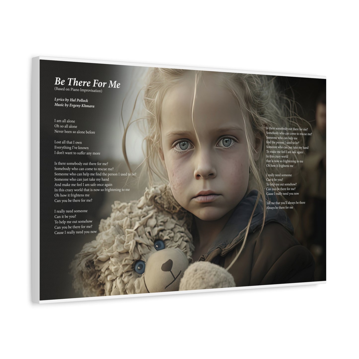 Be There For Me — Lyric Art Print (Canvas)