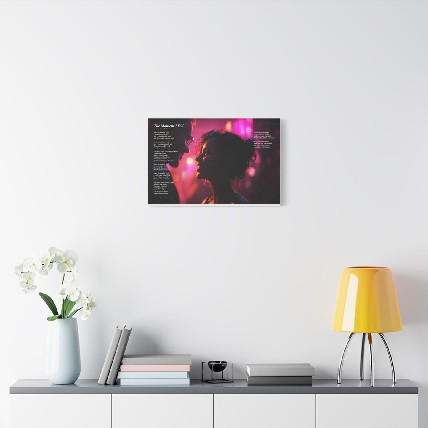 The Moment I Fell — Lyric Art Print (Canvas)