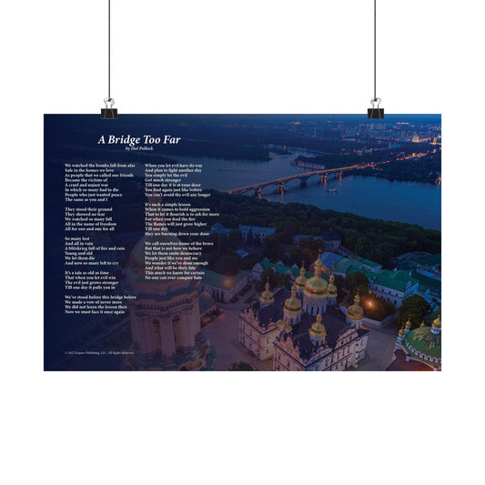 A Bridge Too Far — Lyric Art Print (Matte Paper)