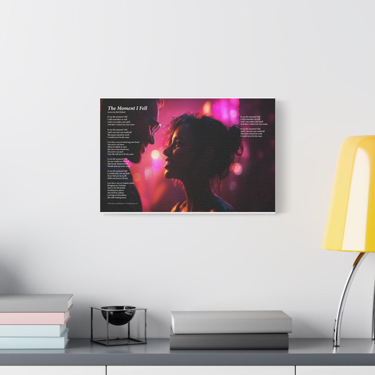 The Moment I Fell — Lyric Art Print (Canvas)