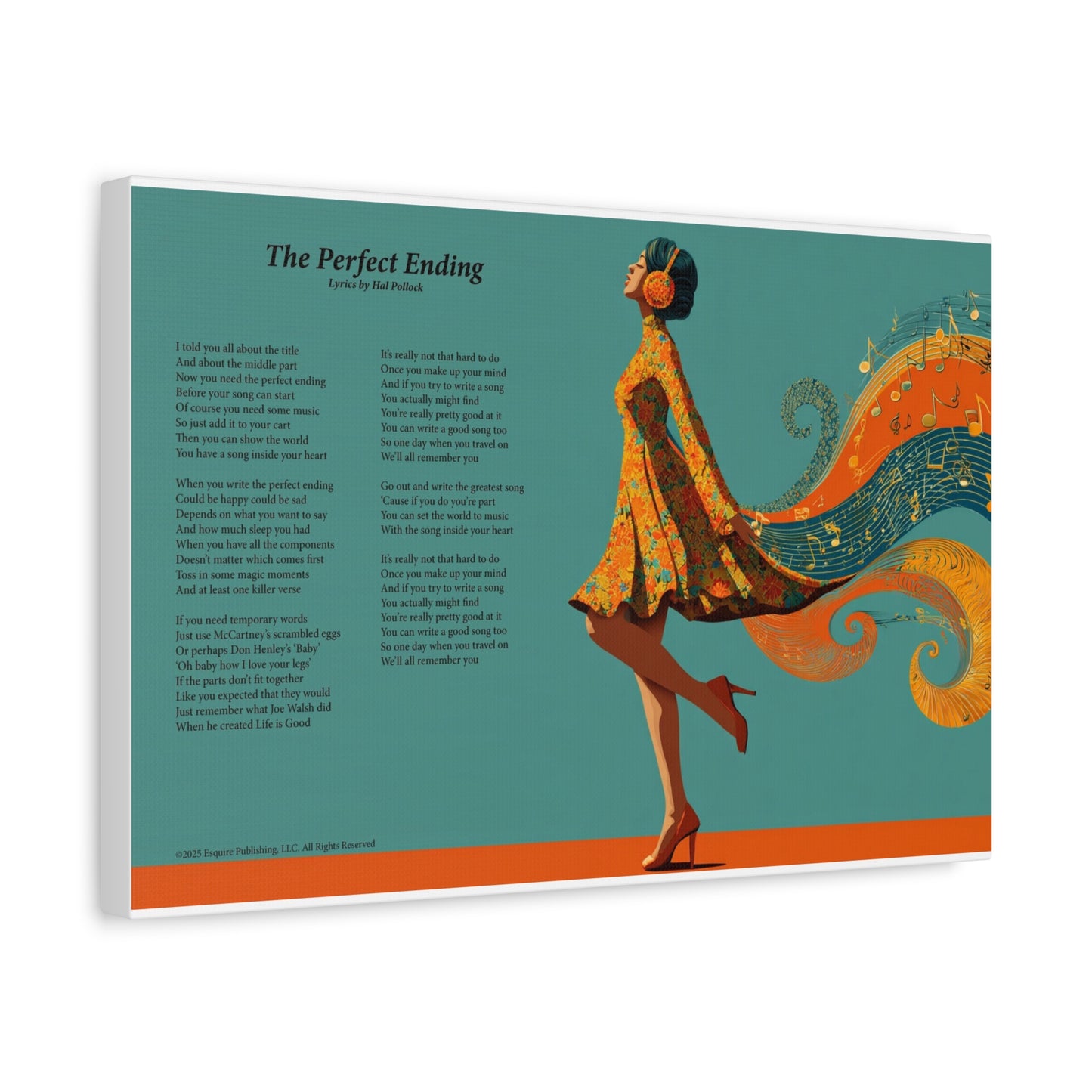 The Perfect Ending — Lyric Art Print (Canvas)
