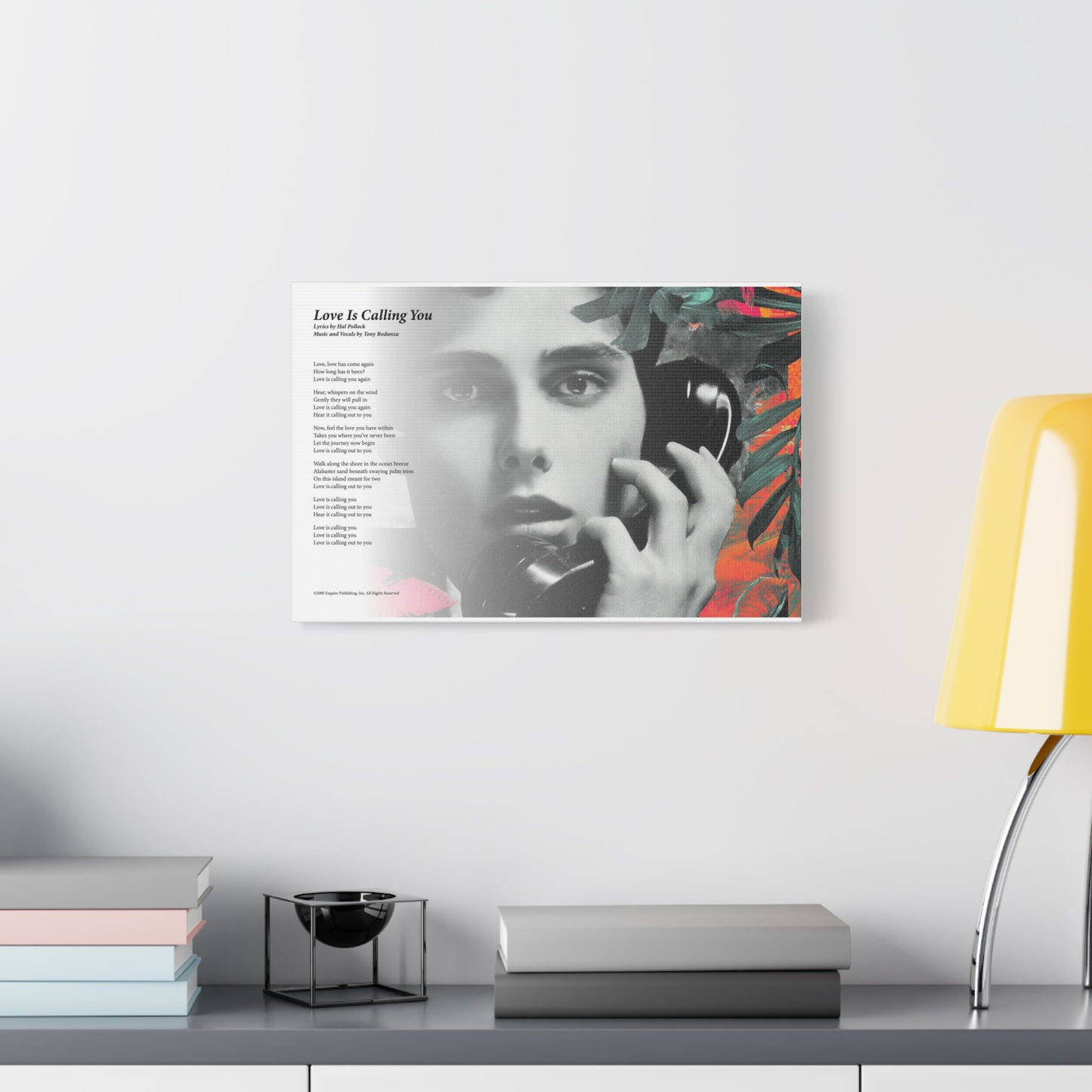 Love Is Calling You — Lyric Art Print (Canvas)
