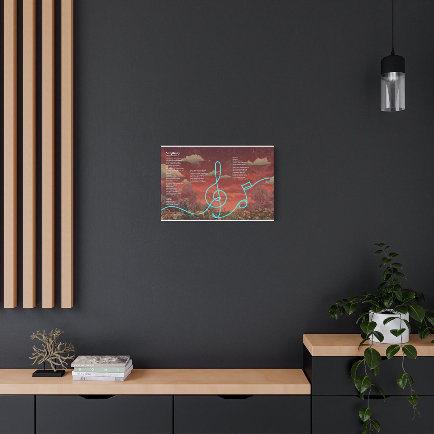Simplicity — Lyric Art Print (Canvas)