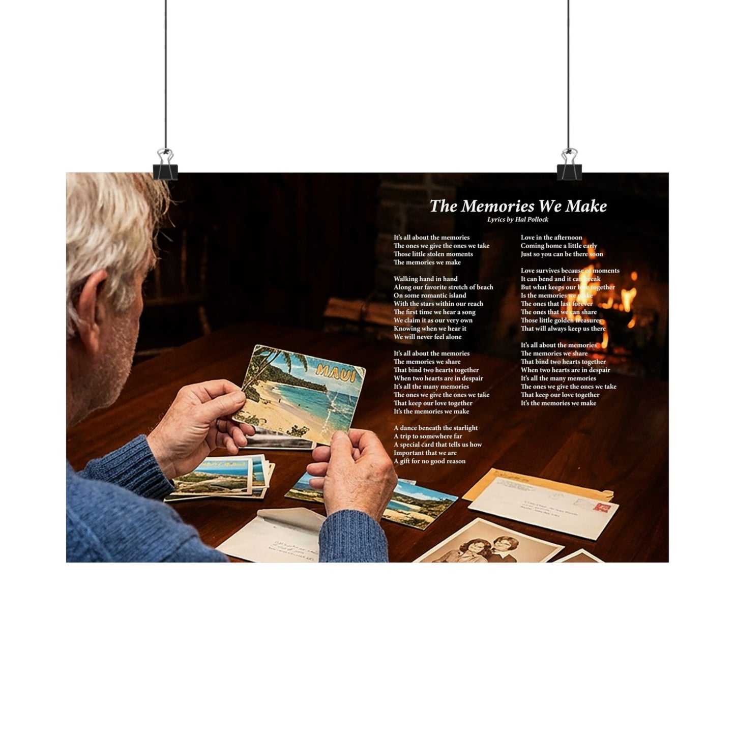 The Memories We Make — Lyric Art Print (Matte Paper)
