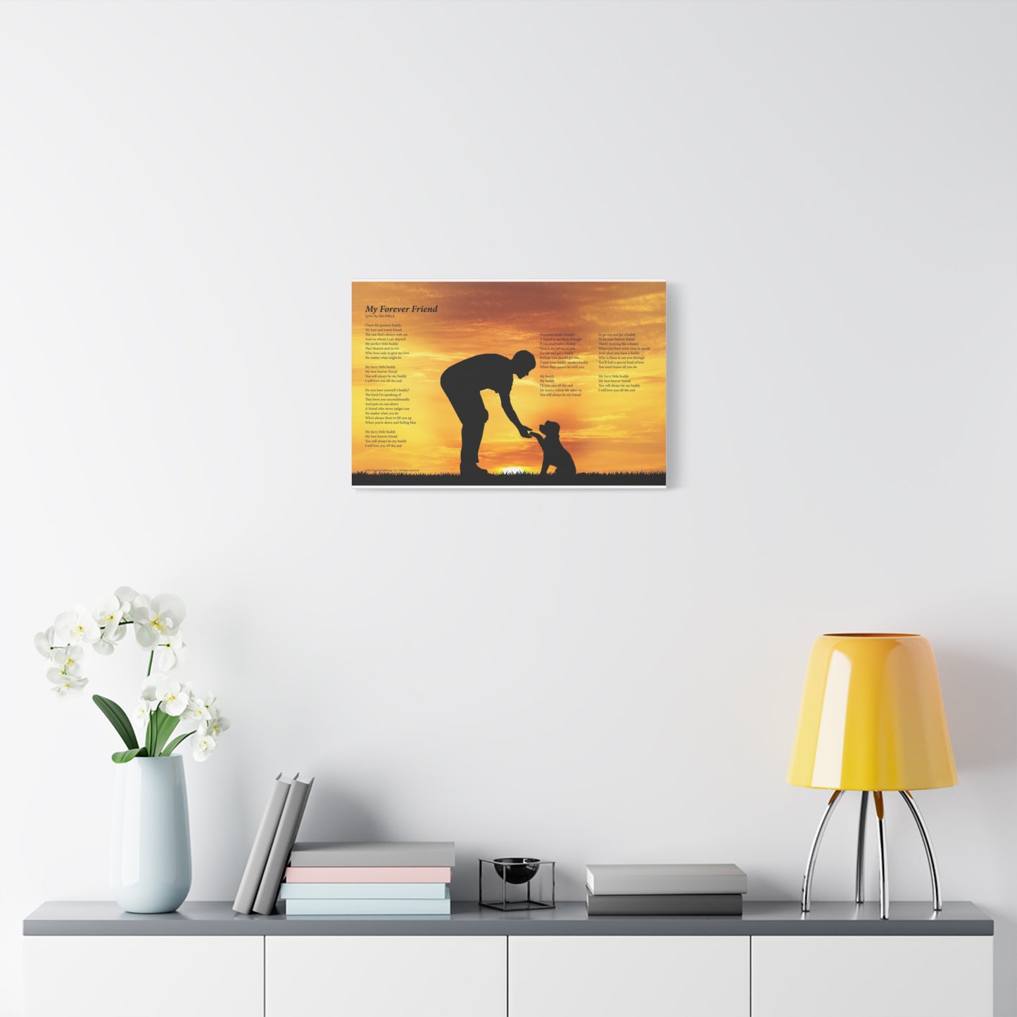 My Forever Friend — Lyric Art Print (Canvas)