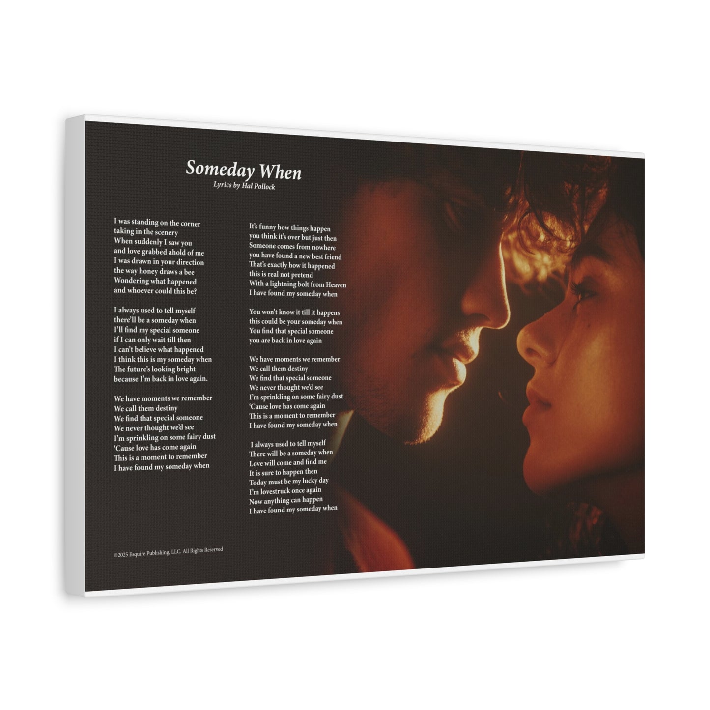 Someday When — Lyric Art Print (Canvas)