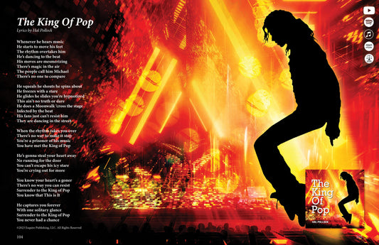 The King Of Pop - Lyric Art Print