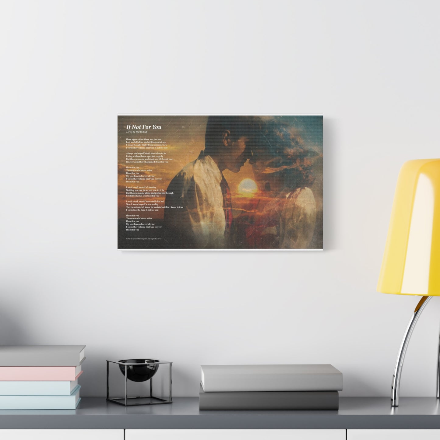 If Not For You — Lyric Art Print (Canvas)