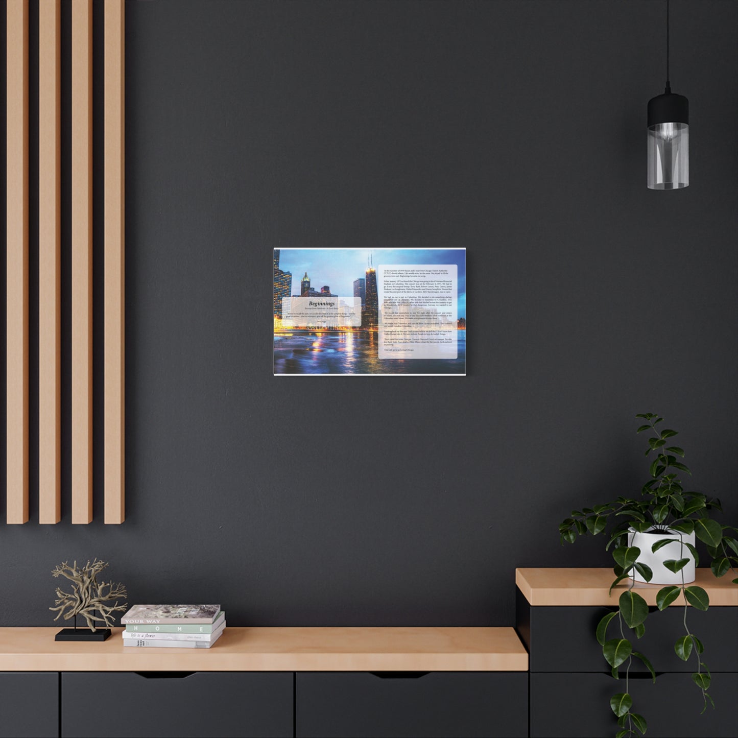 Beginnings — Lyric Art Print (Canvas)