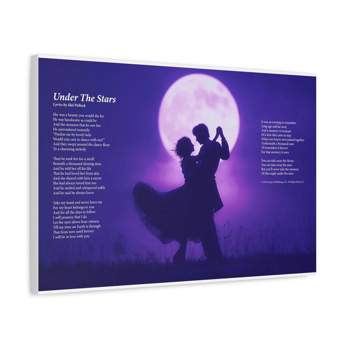 Under The Stars — Lyric Art Print (Canvas)