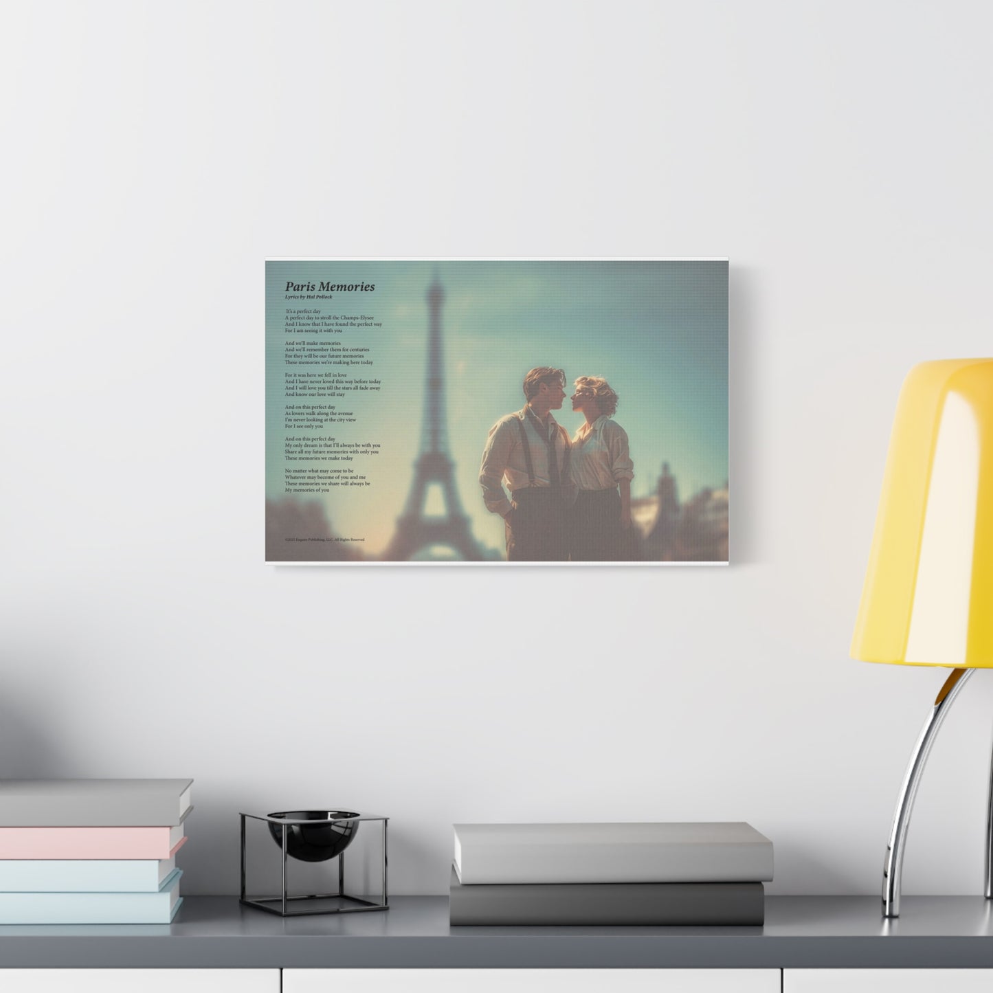 Paris Memories — Lyric Art Print (Canvas)