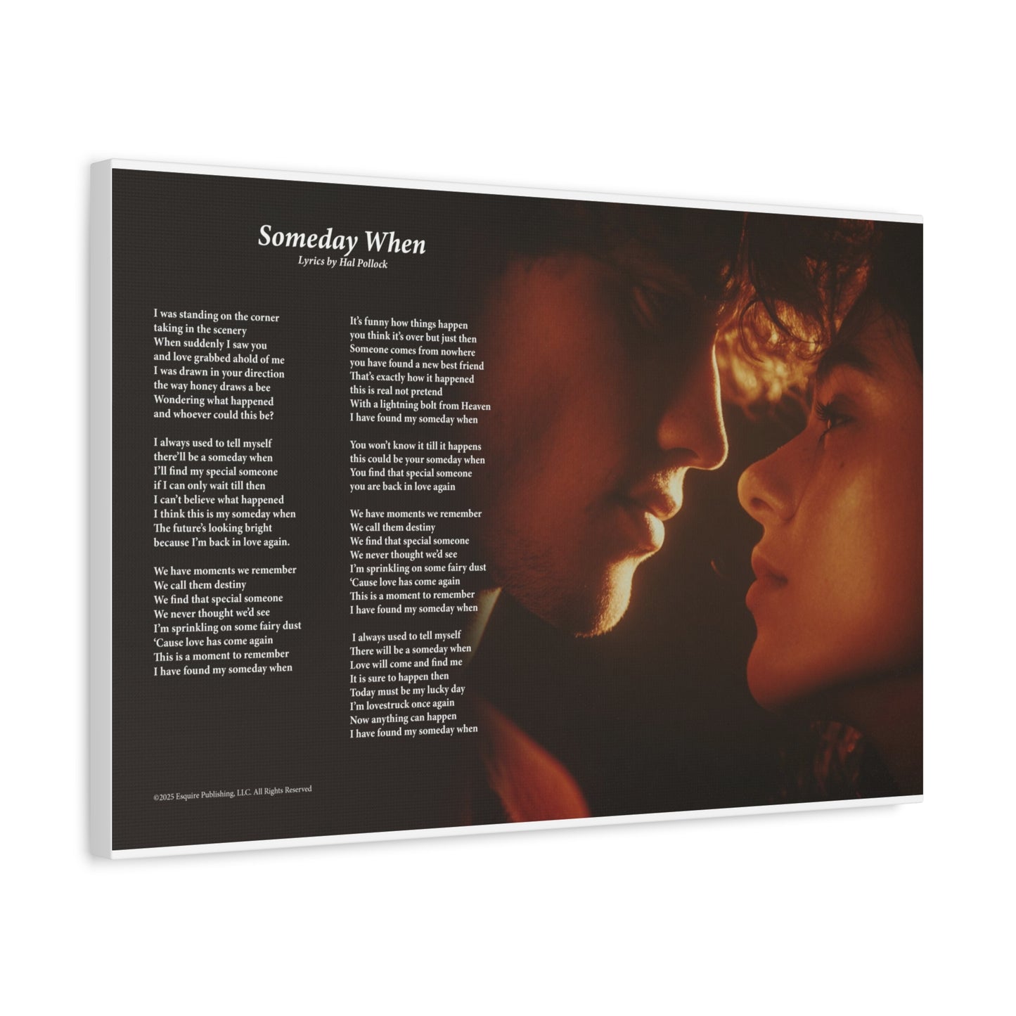 Someday When — Lyric Art Print (Canvas)