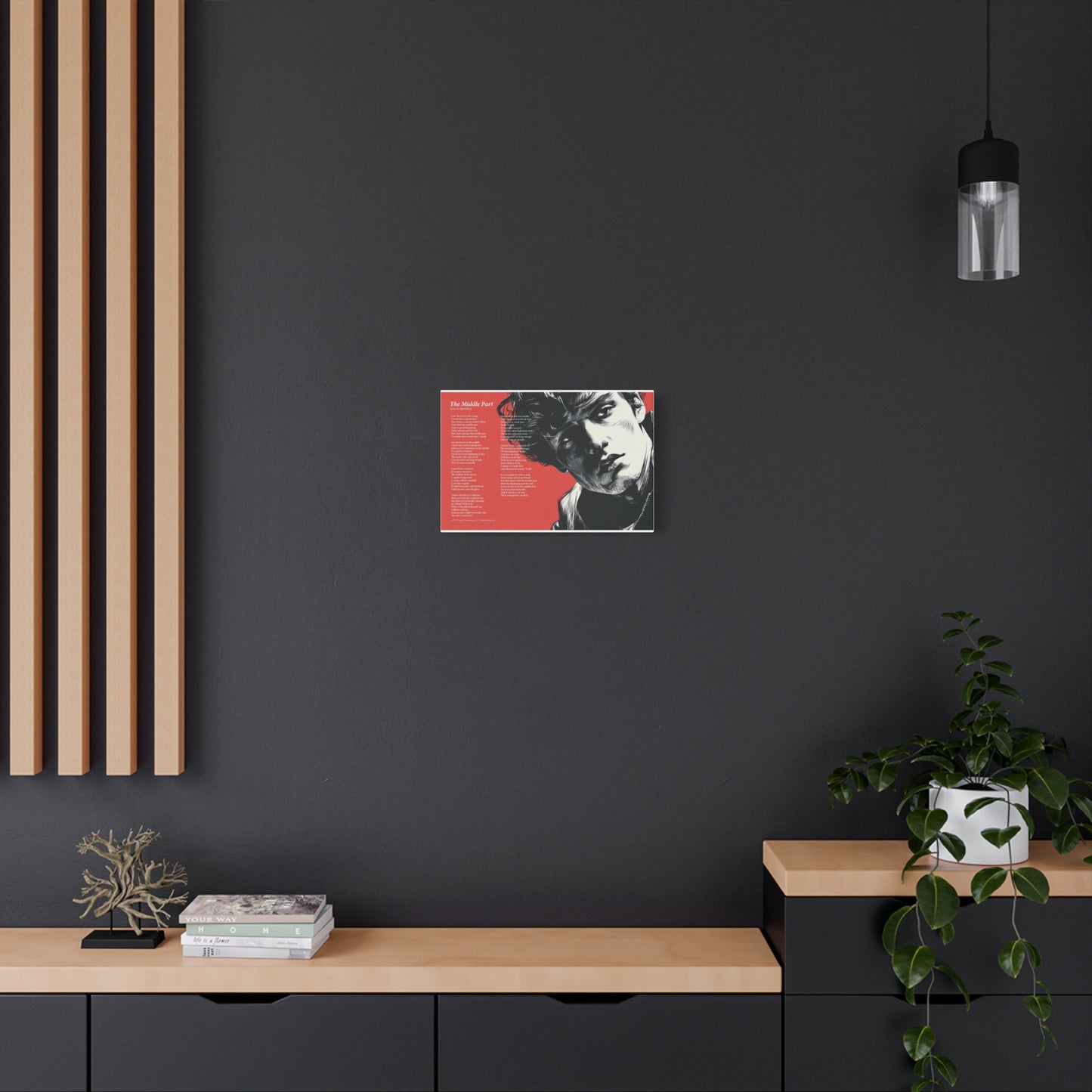 The Middle Part — Lyric Art Print (Canvas)
