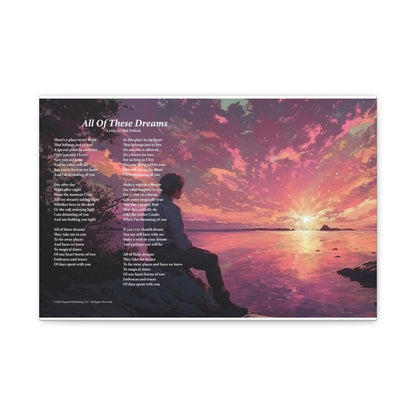 All Of These Dreams — Lyric Art Print (Canvas)