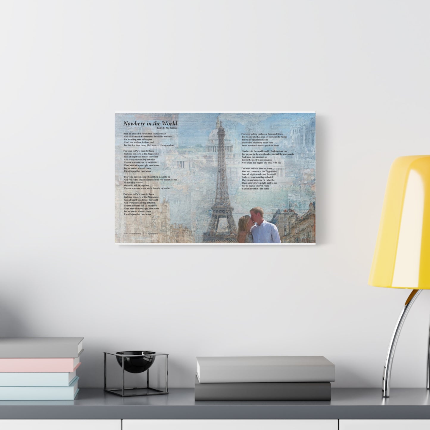 Nowhere In The World — Lyric Art Print (Canvas)