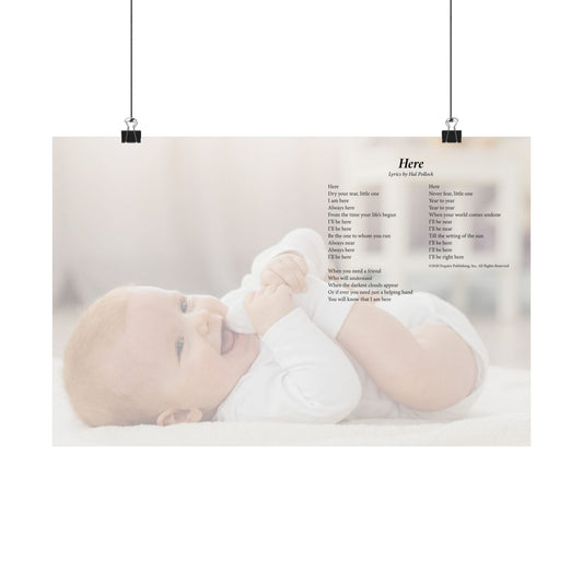 Here — Lyric Art Print (Matte Paper)