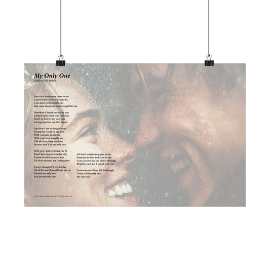 My Only One — Lyric Art Print (Matte Paper)
