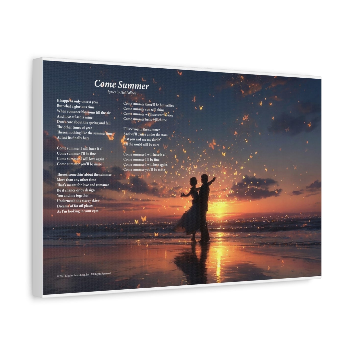 Come Summer — Lyric Art Print (Canvas)