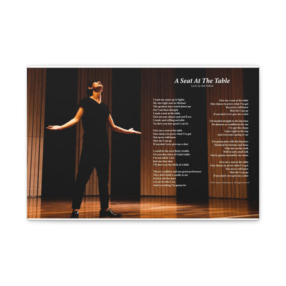 A Seat At The Table — Lyric Art Print (Canvas)