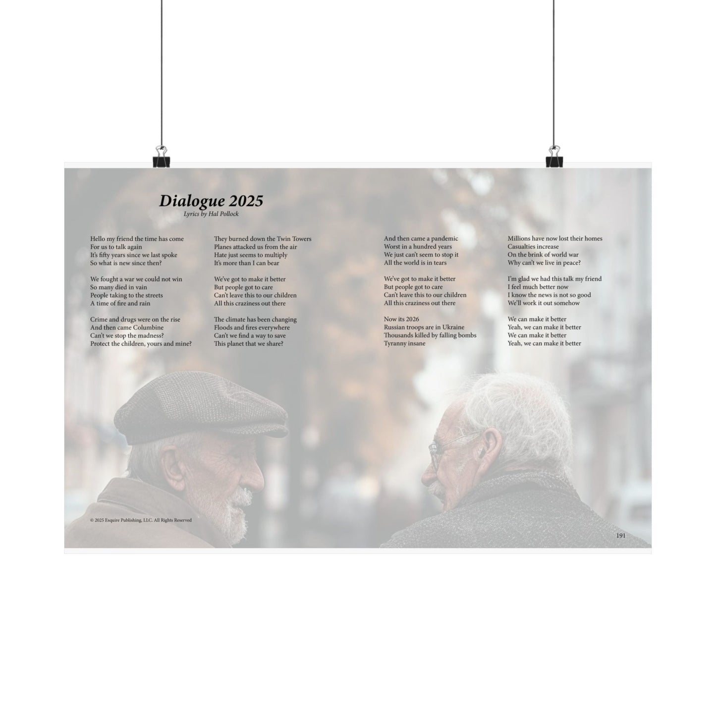 Dialogue 2025 — Lyric Art Print (Matte Paper)