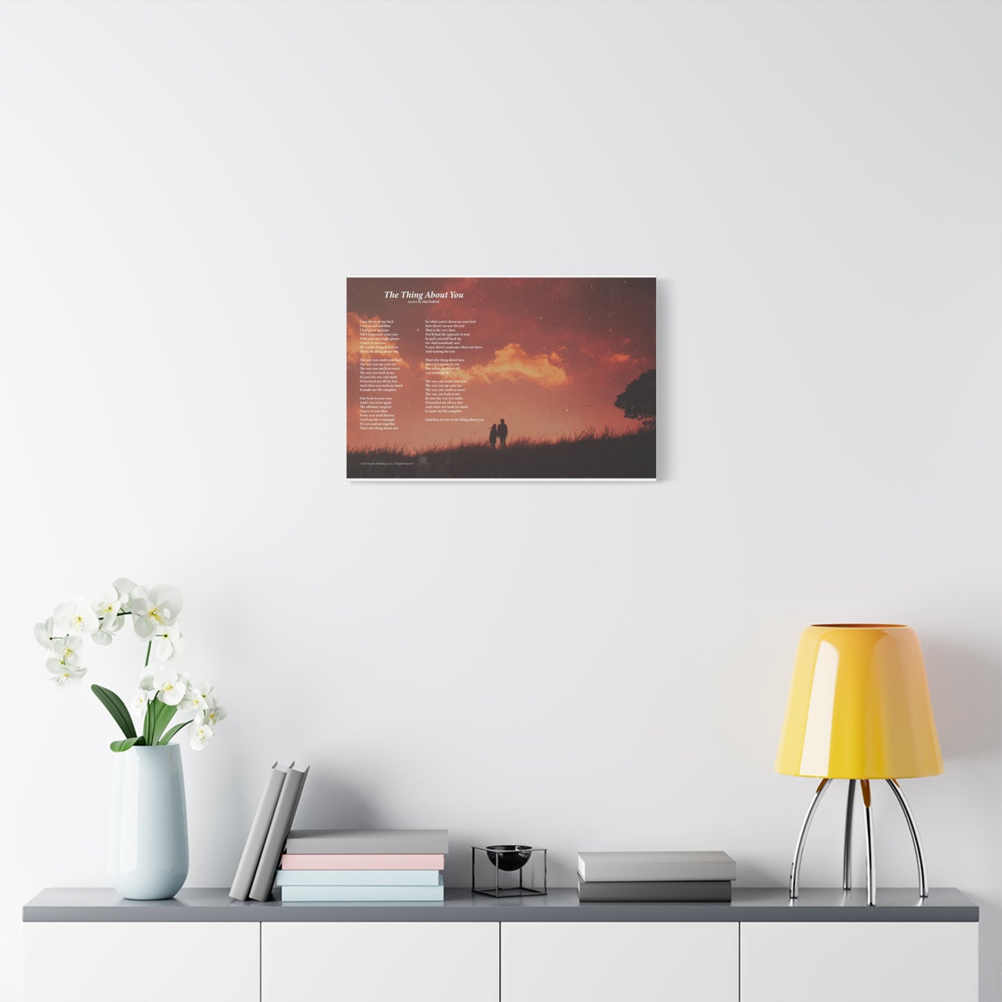 The Thing About You — Lyric Art Print (Canvas)