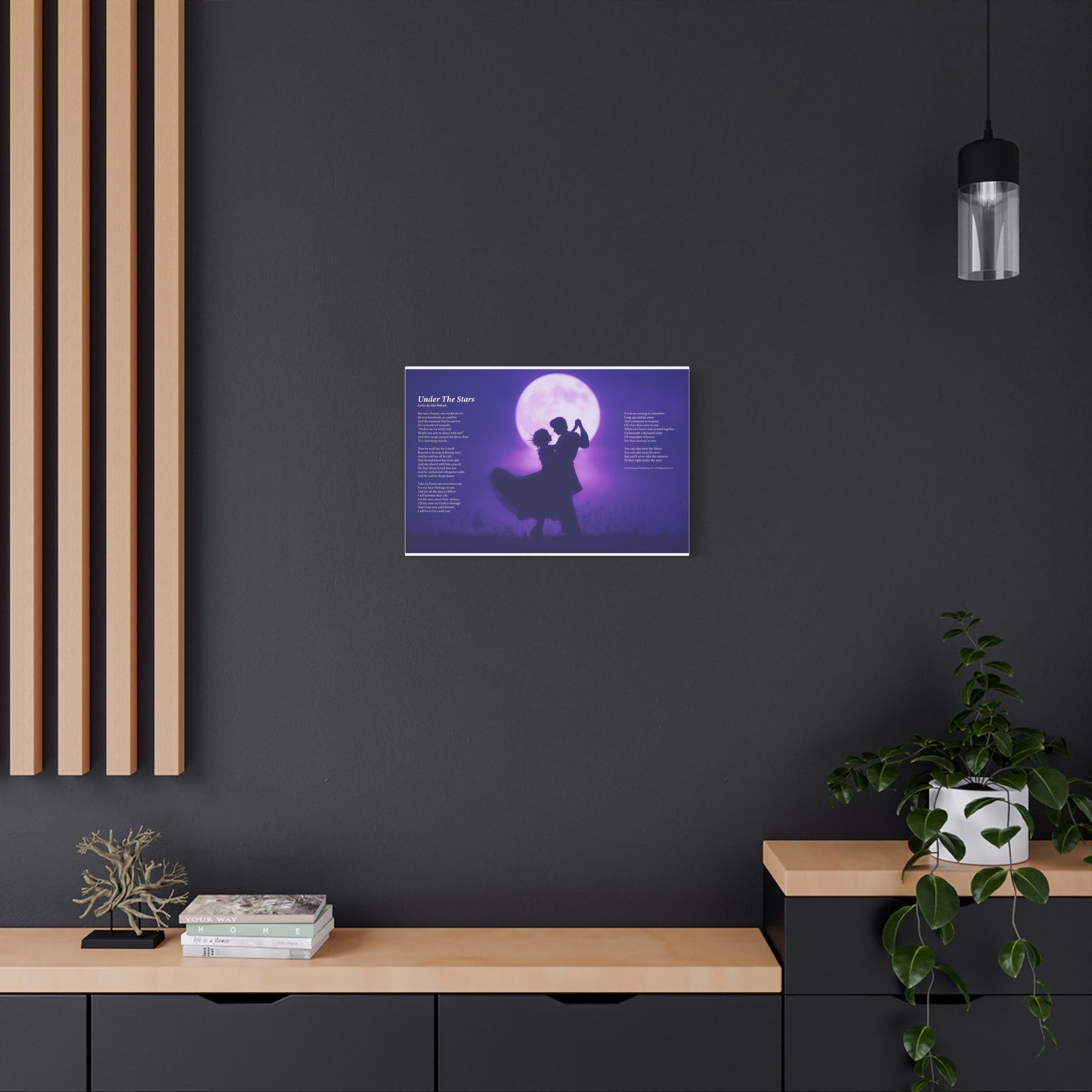 Under The Stars — Lyric Art Print (Canvas)