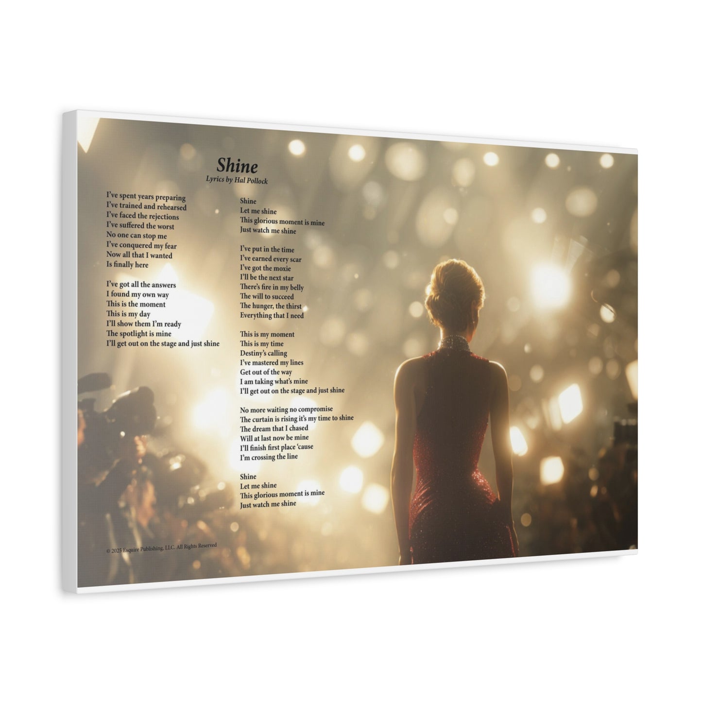 Shine — Lyric Art Print (Canvas)