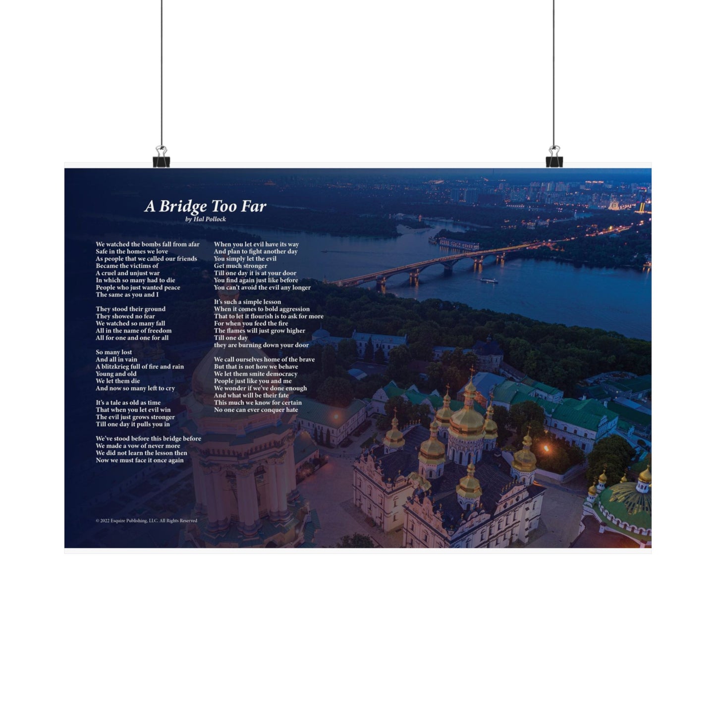 A Bridge Too Far — Lyric Art Print (Matte Paper)
