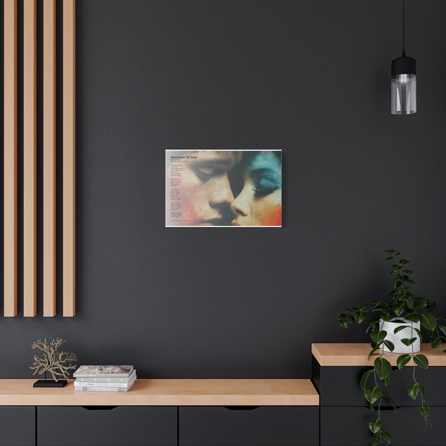 Surrender To Love — Lyric Art Print (Canvas)