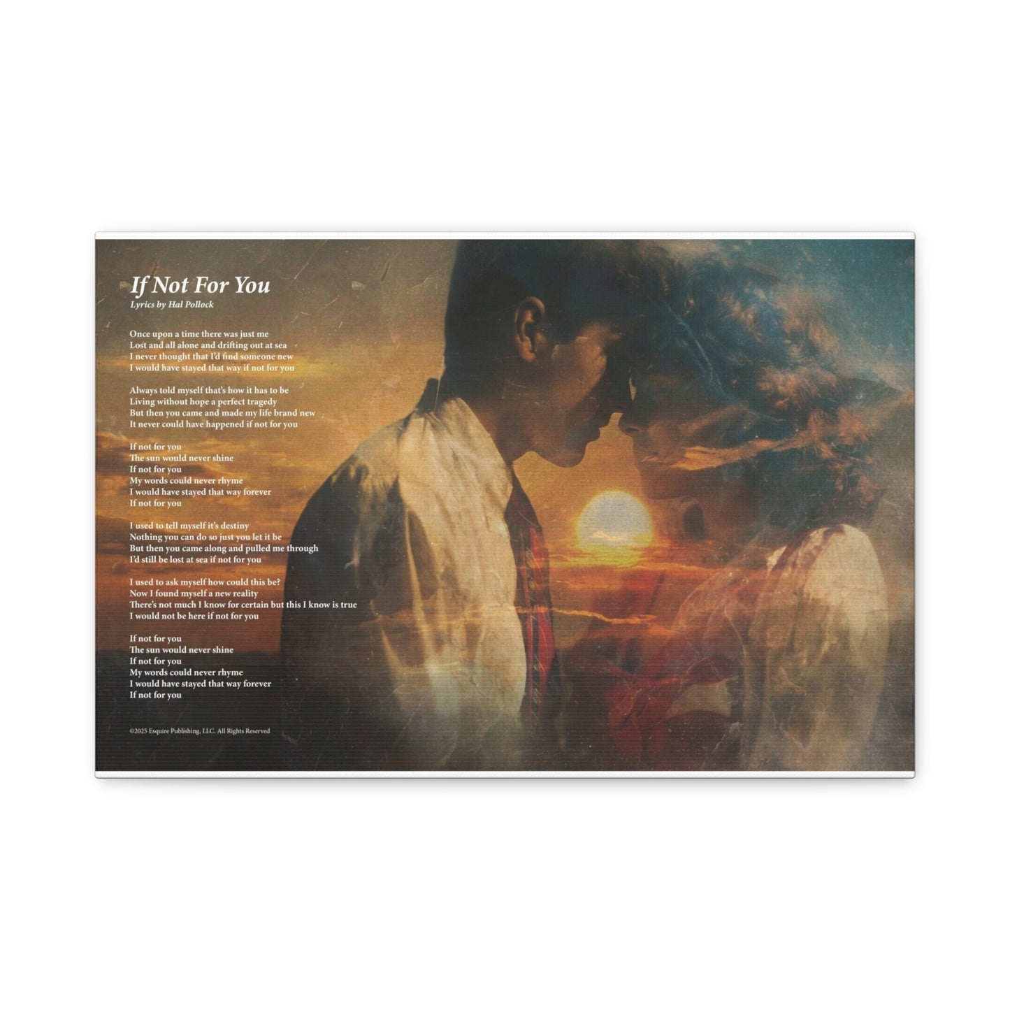 If Not For You — Lyric Art Print (Canvas)