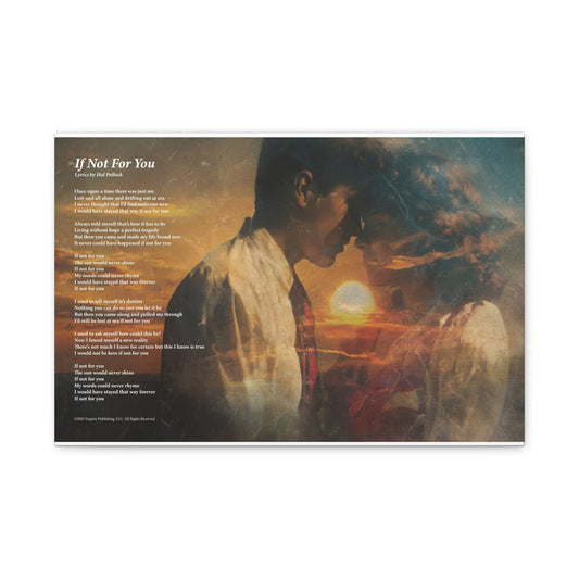 If Not For You — Lyric Art Print (Canvas)