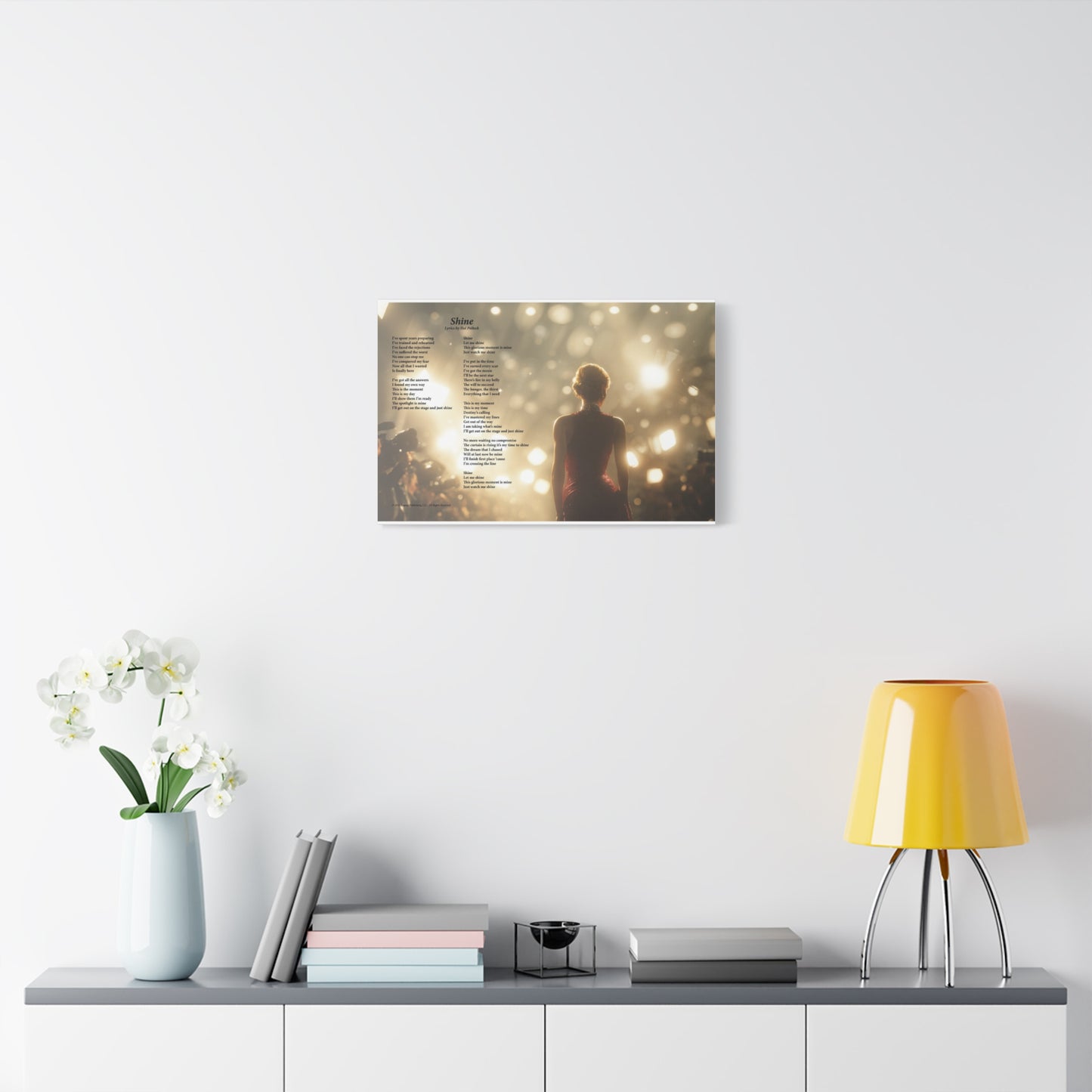 Shine — Lyric Art Print (Canvas)