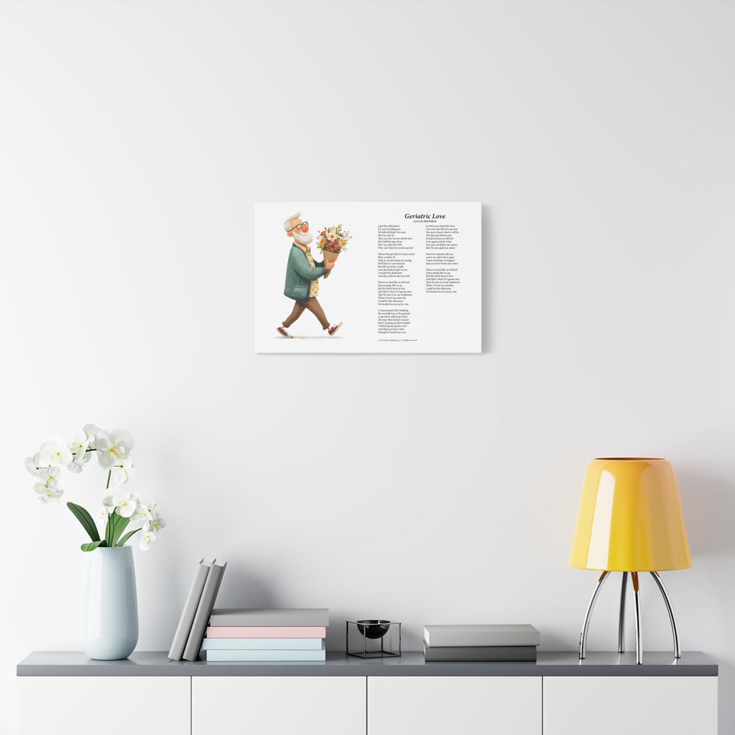 Geriatric Love — Lyric Art Print (Canvas)
